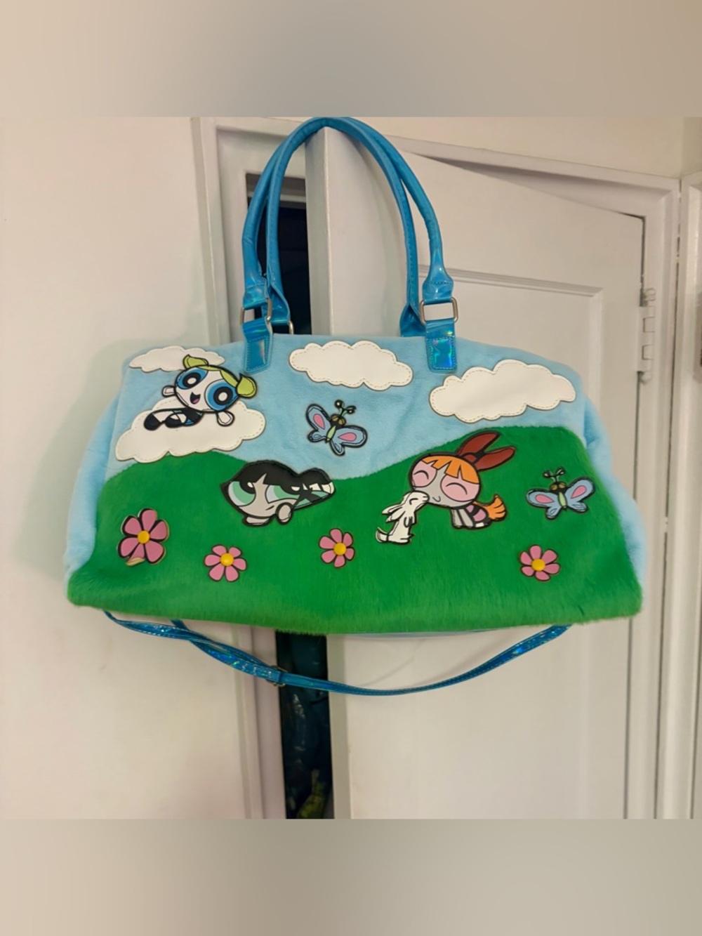 NWOT - Powerpuff Girls Plush Weekender Bag